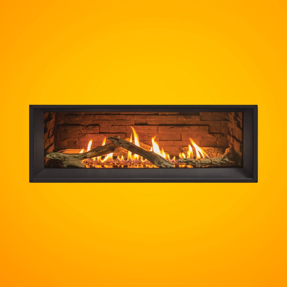 Enviro Linear Nova Direct Vent Natural Gas Fireplace With Burner Tray, Vermiculite, Steel Liner & LP Conversion Kit [C34-2]