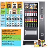 Epx 5FT Snacks And Drinks Combo Vending Machine With Refrigeration And Bill Acceptor [G424] (SAK51689)