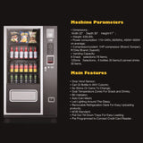Epx 5FT Snacks And Drinks Combo Vending Machine With Refrigeration And Bill Acceptor [G424] (SAK51689)