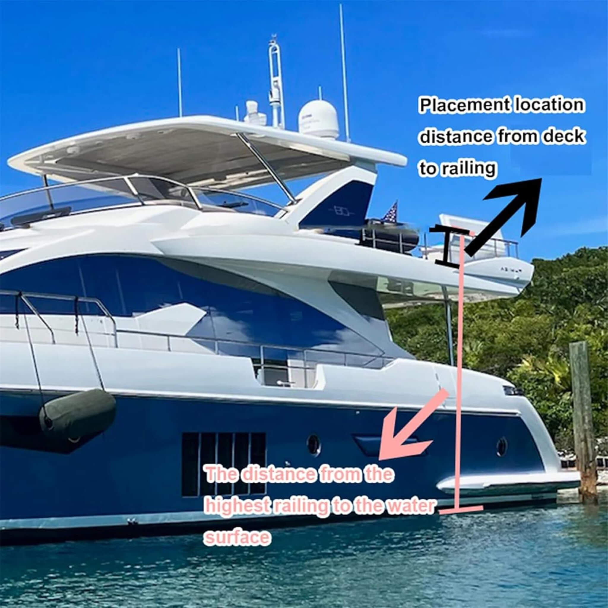 Extra Large Inflatable Floating Yacht Water Slide With Air Pump And Protection Net (SAK97618)