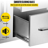 Extra Large Outdoor Stainless Steel Kitchen Storage Cabinet With Pulling Drawers (92817405)