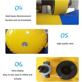 Extra Large Inflatable Private Dock Swimming Pool Yacht Water Slide With Safety Net And Electric Air Pump