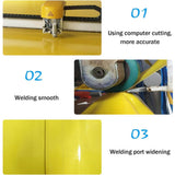 Extra Large Inflatable Private Dock Swimming Pool Yacht Water Slide With Safety Net And Electric Air Pump
