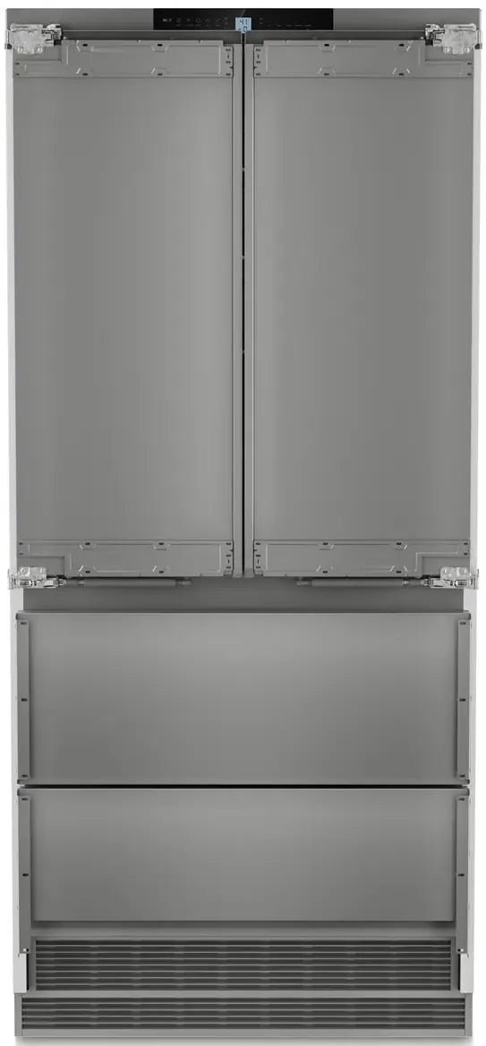 Liebherr HCB2092 36 inch Integrated French Door Refrigerator with 18.9 cu. ft. Capacity, LED Light Column, Duo Cooling, BioFresh, Ice Maker, in Panel Ready