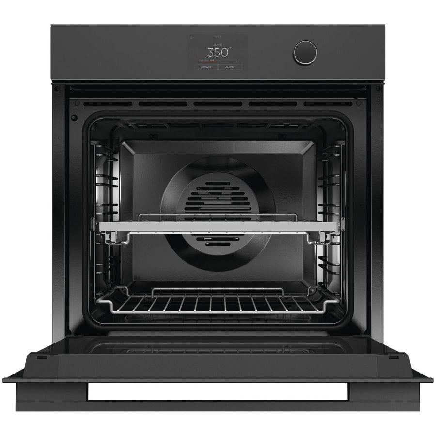 Fisher & Paykel 24" Series 9 Minimal Self-Cleaning Oven, Black Glass – OB24SMPTDB1
