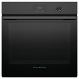 Fisher & Paykel 24" Series 9 Minimal Self-Cleaning Oven, Black Glass – OB24SMPTDB1
