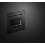 Fisher & Paykel 24" Series 9 Minimal Handleless Self-Cleaning Oven, Black Glass – OB24SMPTNB1