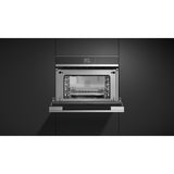 Fisher & Paykel 24" Series 9 Contemporary Compact Convection Speed Oven, Black Glass – OM24NDB1