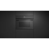 Fisher & Paykel 24" Series 9 Minimal Compact Convection Speed Oven, Black Glass – OM24NDBB1