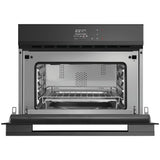 Fisher & Paykel 24" Series 9 Minimal Compact Convection Speed Oven, Black Glass – OM24NDBB1