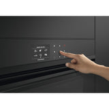 Fisher & Paykel 24" Series 9 Minimal Compact Convection Speed Oven, Black Glass – OM24NDBB1