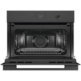 Fisher & Paykel 24" Series 9 Minimal Compact Convection Speed Oven, Black Glass – OM24NMTDB1