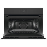 Fisher & Paykel 24" Series 9 Minimal Handleless Compact Convection Speed Oven, Black Glass – OM24NMTNB1