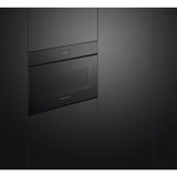 Fisher & Paykel 24" Series 9 Minimal Handleless Compact Convection Speed Oven, Black Glass – OM24NMTNB1