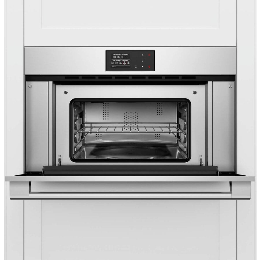 Fisher & Paykel 30" Series 9 Professional Compact Convection Speed Oven, Stainless Steel – OM30NPX1