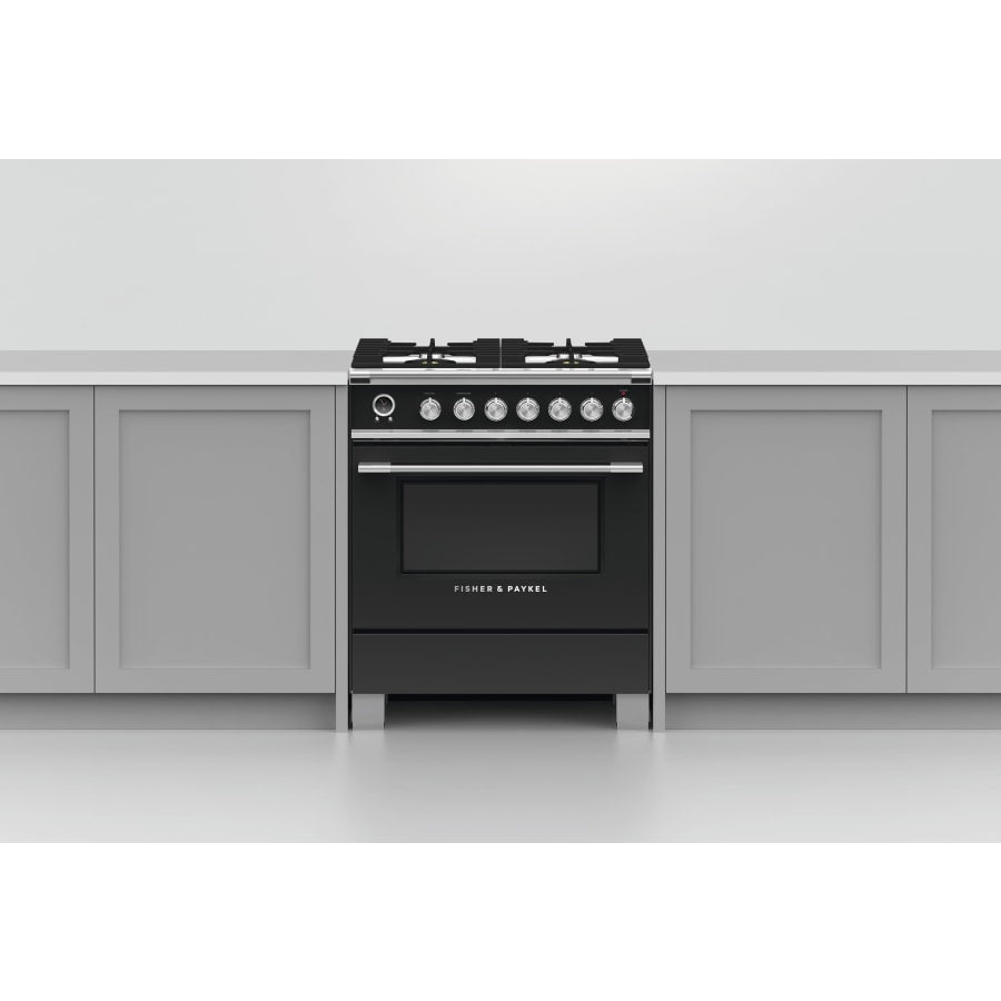 Fisher & Paykel 30" Series 9 Classic Dual Fuel Range, 4 Burner – OR30SCG6*