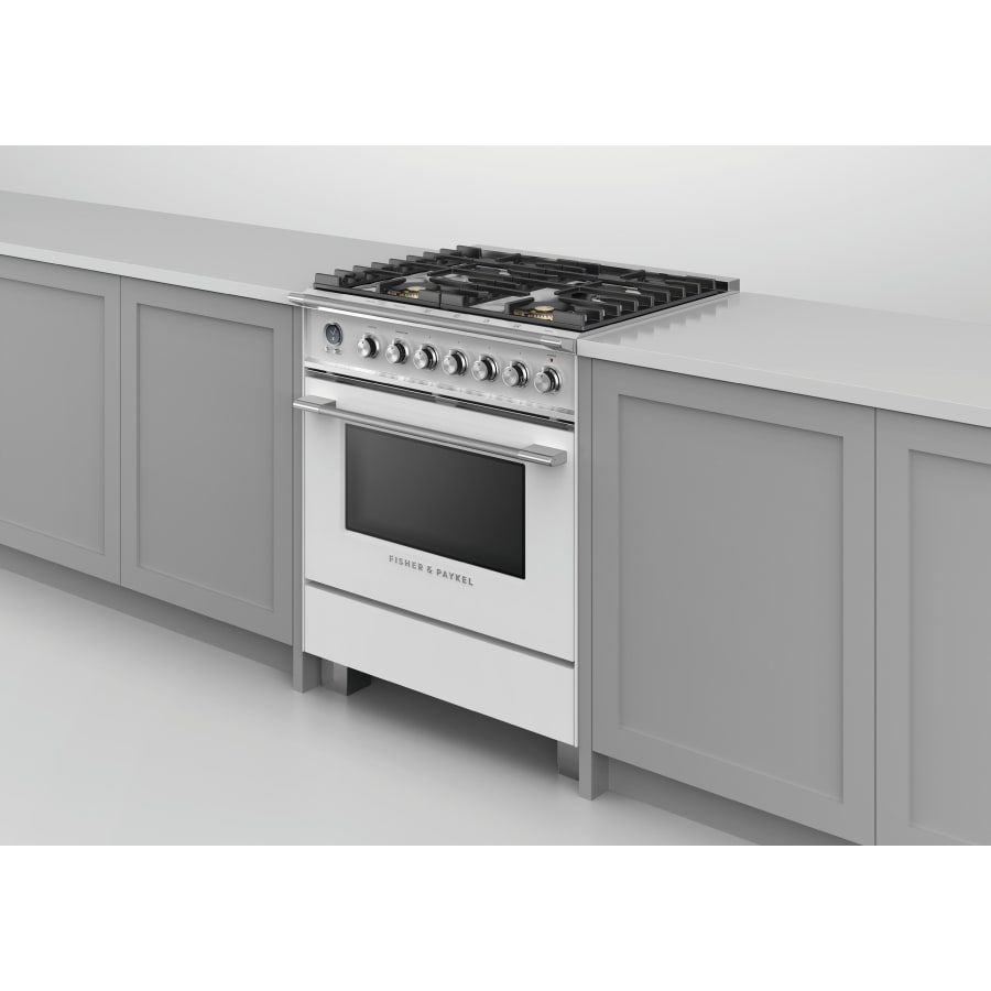 Fisher & Paykel 30" Series 9 Classic Dual Fuel Range, 4 Burner – OR30SCG6*