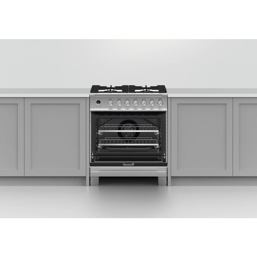 Fisher & Paykel 30" Series 9 Classic Dual Fuel Range, 4 Burner – OR30SCG6*