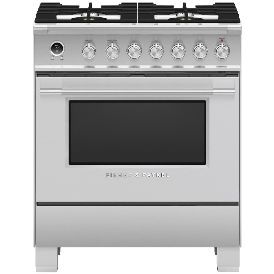 Fisher & Paykel 30" Series 9 Classic Dual Fuel Range, 4 Burner – OR30SCG6*