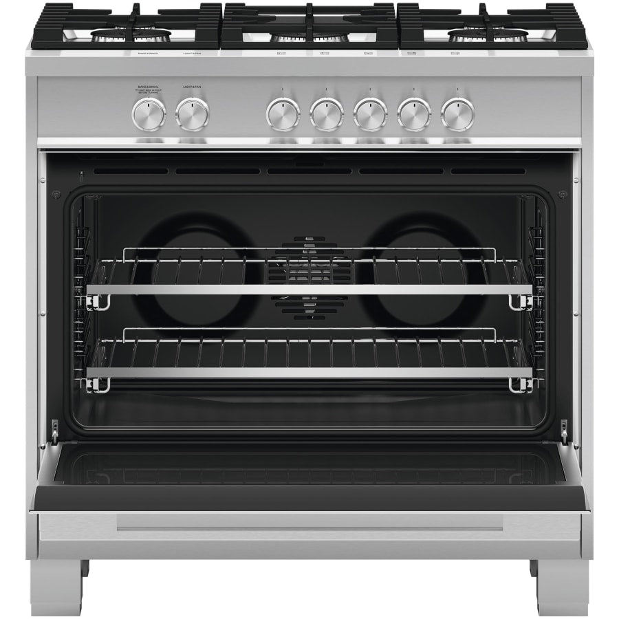Fisher & Paykel 36" Series 7 Contemporary Gas Range, 5 Burner – OR36SDG4X1