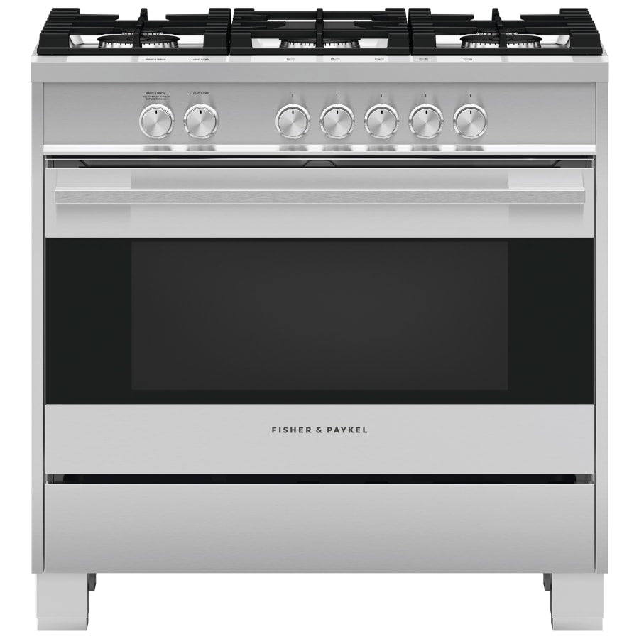 Fisher & Paykel 36" Series 7 Contemporary Gas Range, 5 Burner – OR36SDG4X1