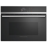 Fisher & Paykel 24" Series 9 Contemporary Compact Combi-Steam Oven, Black Glass and Stainless Steel – OS24NDB1
