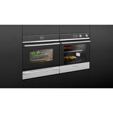 Fisher & Paykel 24" Series 9 Contemporary Compact Combi-Steam Oven, Black Glass and Stainless Steel – OS24NDB1