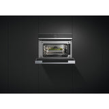 Fisher & Paykel 24" Series 9 Contemporary Compact Combi-Steam Oven, Black Glass and Stainless Steel – OS24NDB1