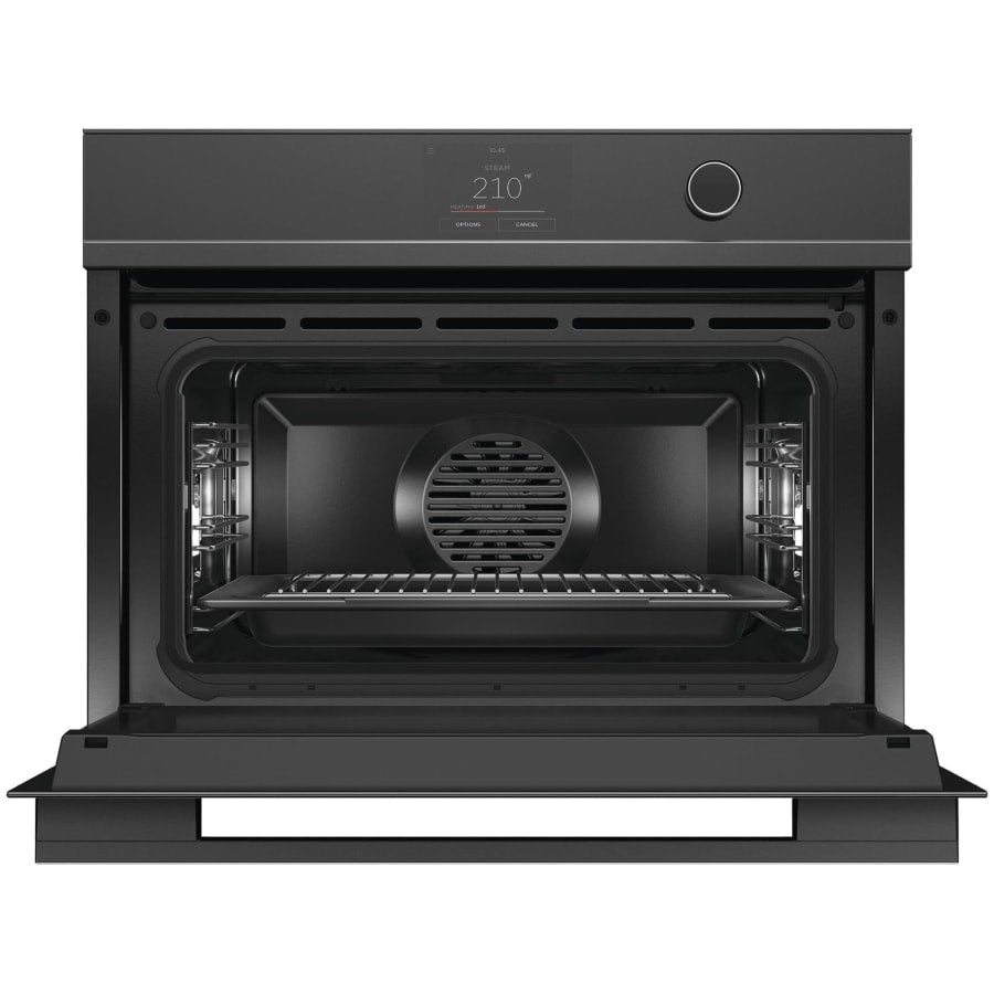 Fisher & Paykel 24" Series 9 Minimal Compact Combi-Steam Oven, Black Glass – OS24NDTDB1