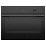 Fisher & Paykel 24" Series 9 Minimal Compact Combi-Steam Oven, Black Glass – OS24NMTDB1