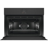 Fisher & Paykel 24" Series 9 Minimal Handleless Compact Combi-Steam Oven, Black Glass – OS24NMTNB1