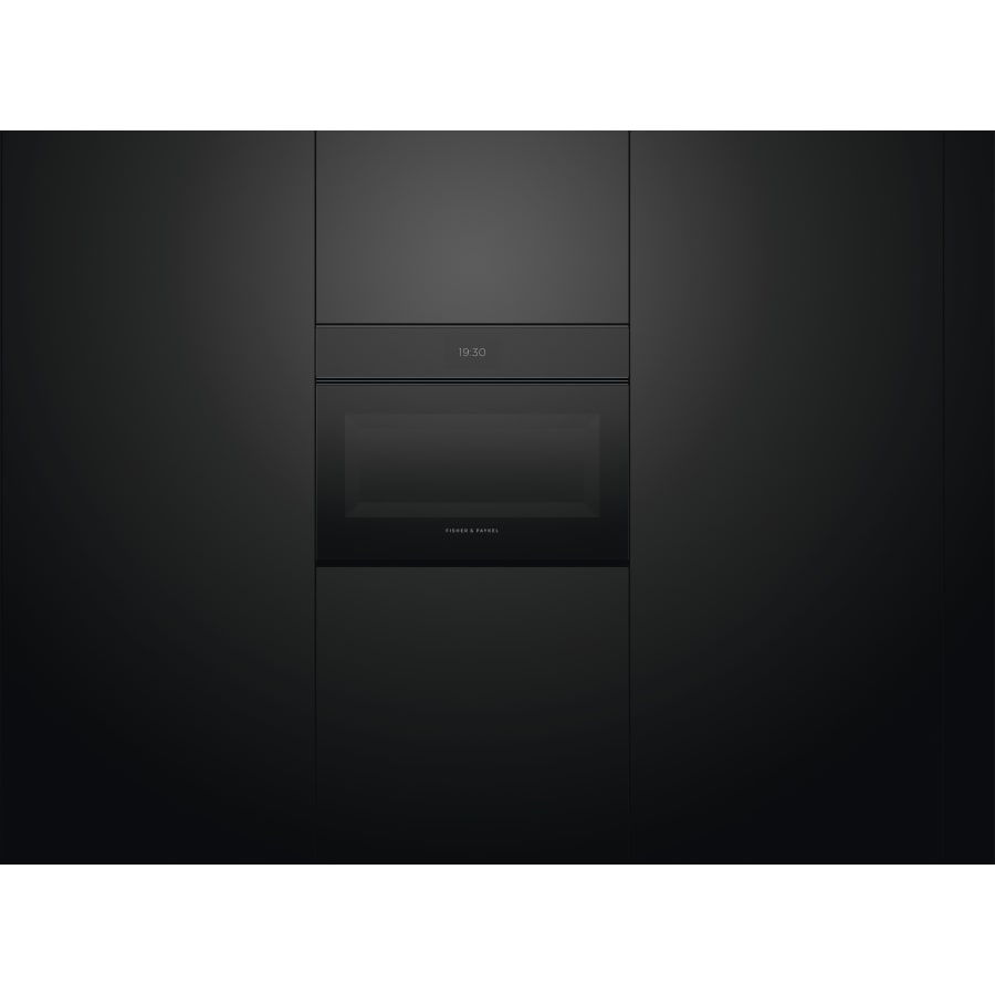 Fisher & Paykel 24" Series 9 Minimal Handleless Compact Combi-Steam Oven, Black Glass – OS24NMTNB1