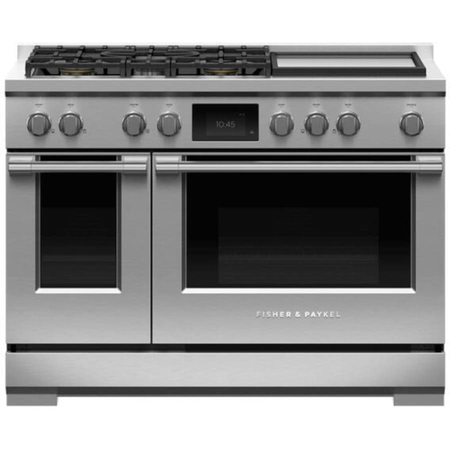 Fisher & Paykel 48" Series 9 Professional Dual Fuel Range, 5 Burner + Griddle – RDV3-485GD-N