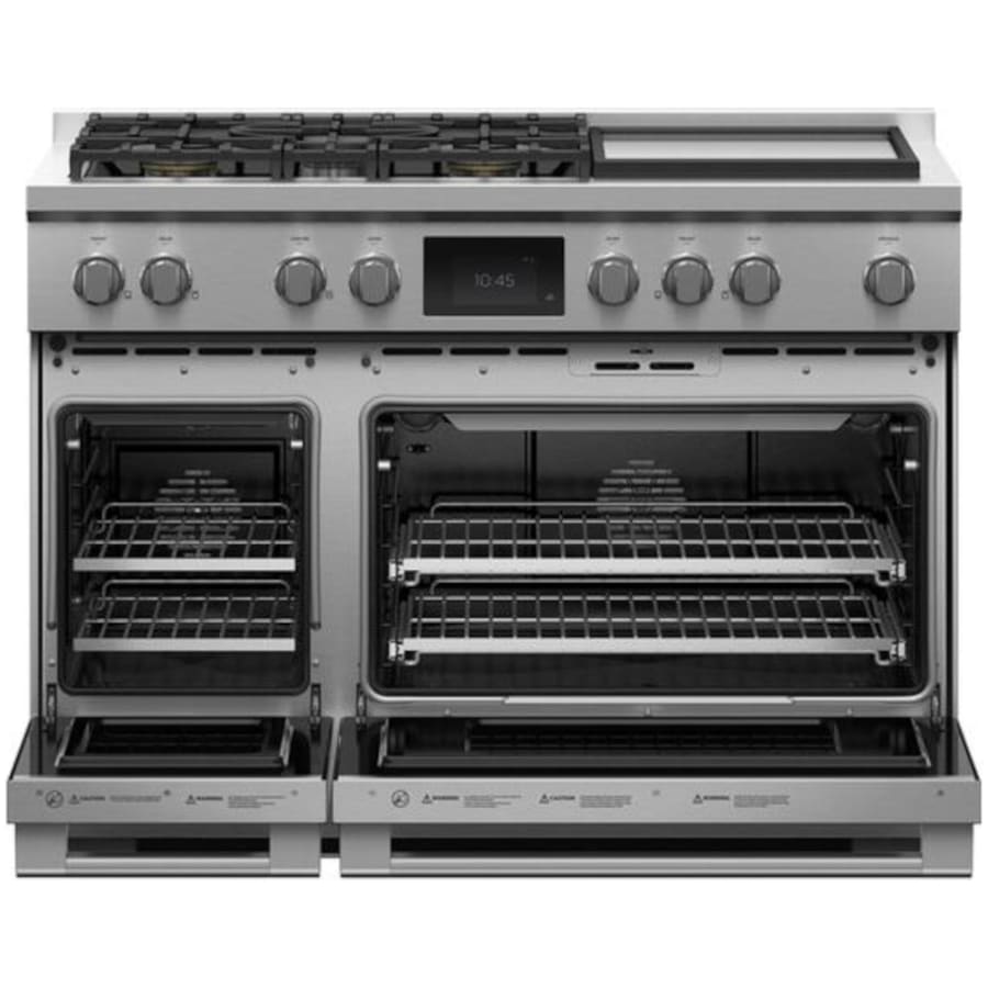 Fisher & Paykel 48" Series 9 Professional Dual Fuel Range, 5 Burner + Griddle – RDV3-485GD-N