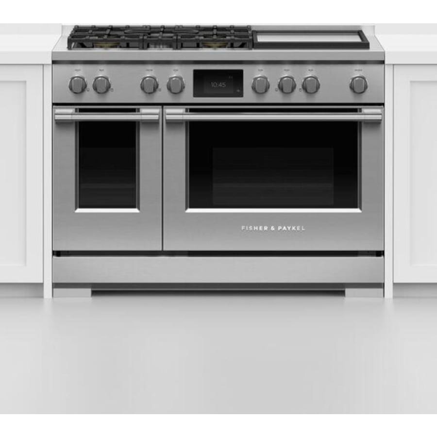 Fisher & Paykel 48" Series 9 Professional Dual Fuel Range, 5 Burner + Griddle – RDV3-485GD-N