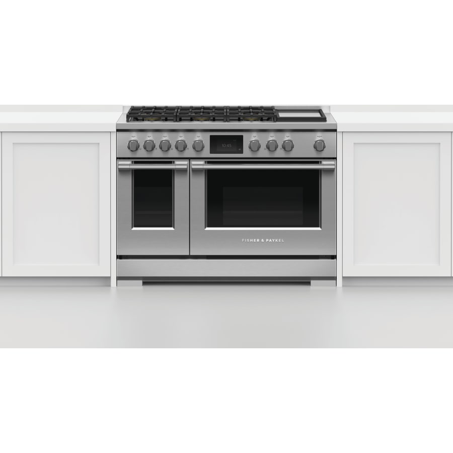 Fisher & Paykel 48" Series 9 Professional Dual Fuel Range, 6 Burner + Griddle – RDV3-486GD-N
