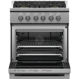 Fisher & Paykel 30" Series 7 Professional Gas Range, 4 Burner – RGV3‑304‑N