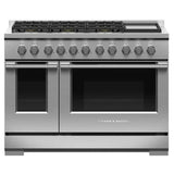 Fisher & Paykel 48" Series 7 Professional Gas Range, 6 Burner with Griddle – RGV3-486GD-N