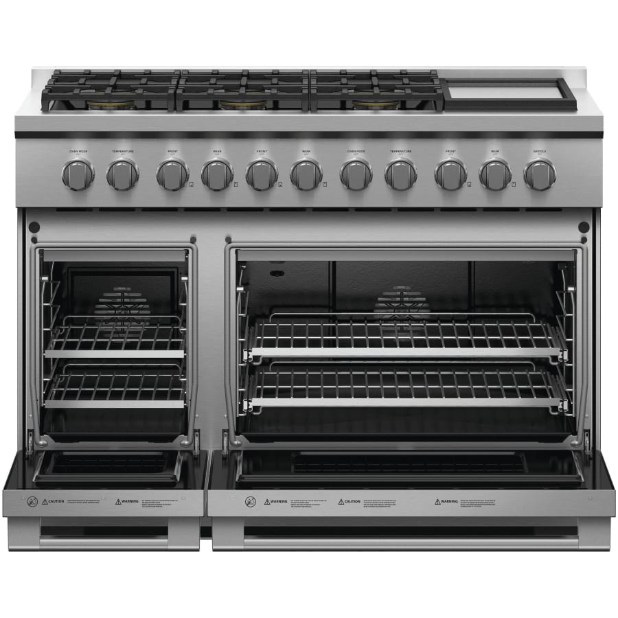 Fisher & Paykel 48" Series 7 Professional Gas Range, 6 Burner with Griddle – RGV3-486GD-N