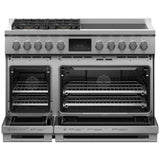 Fisher & Paykel 48" Series 11 Professional Dual Fuel Range, 4 Burner + 4 Induction Zones – RHV3-484-N