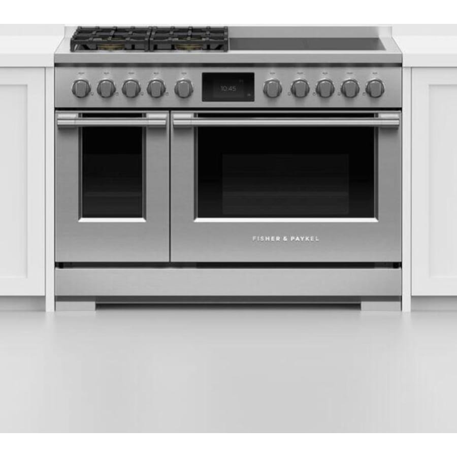 Fisher & Paykel 48" Series 11 Professional Dual Fuel Range, 4 Burner + 4 Induction Zones – RHV3-484-N