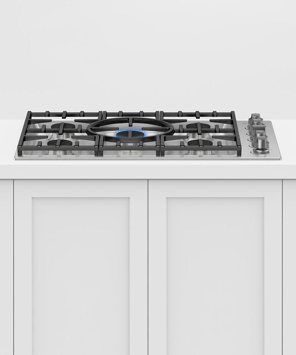Fisher & Paykel 36" Series 7 Professional 5-Burner Gas Cooktop, Natural Gas, Stainless Steel – CDV3-365-N