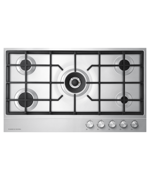 Fisher & Paykel 36" Series 7, 5-Burner Gas Cooktop, Natural Gas, Stainless Steel – CG365DNGX1 N