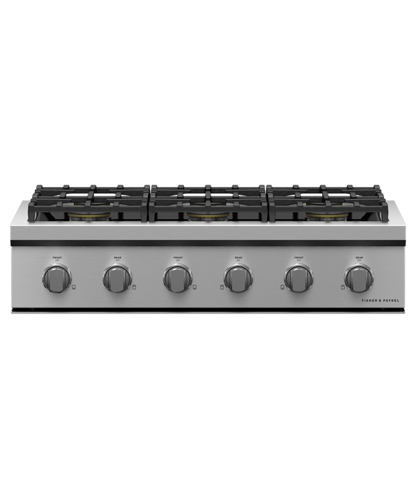 Fisher & Paykel 36" Series 9 6-Burner Gas Rangetop, Natural Gas – CPV3-366-N