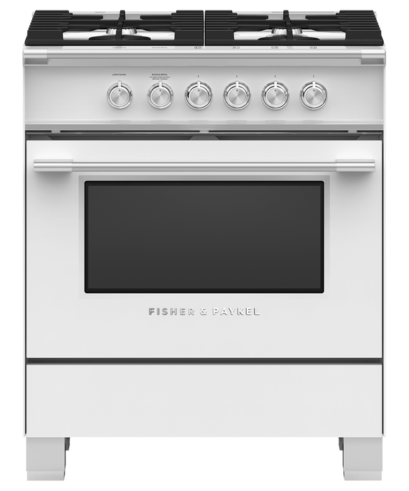 Fisher & Paykel 30" Series 7 Classic Gas Range, 4 Burner – OR30SCG4*
