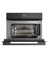 Fisher & Paykel 24" Series 9 Minimal Compact Combi-Steam Oven, Black Glass – OS24NDBB1