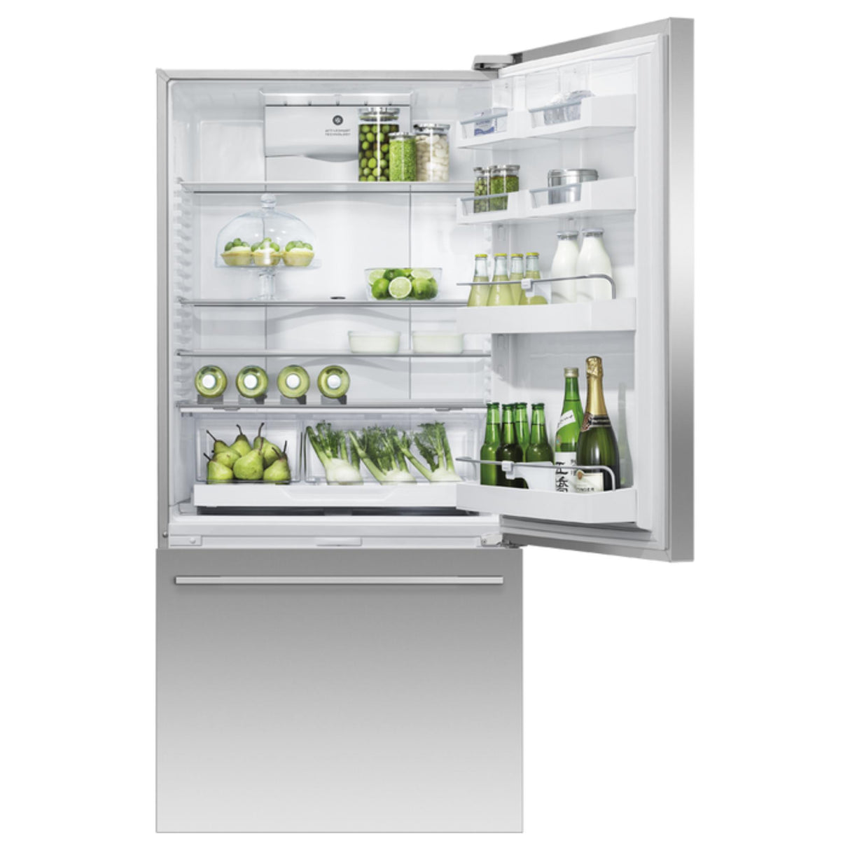 Fisher & Paykel 17.1 cu ft Series 5 Refrigerator Freezer, Ice & Water - RF170WDRUX5 N