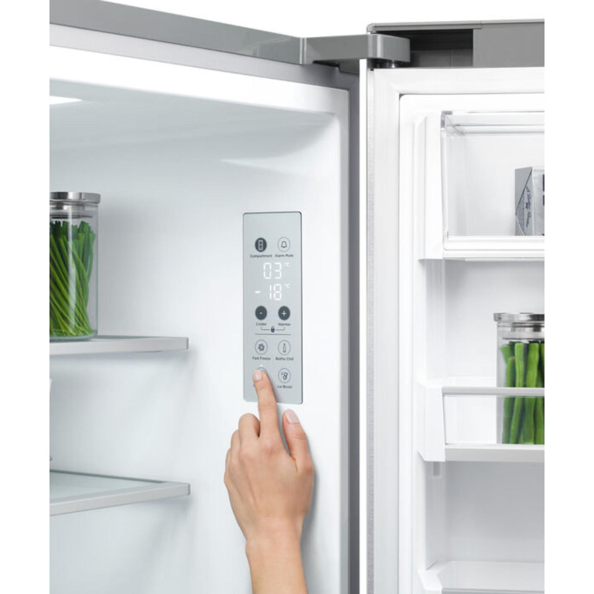 Fisher & Paykel 18.9 cu ft Series 7 Quad Door Refrigerator Freezer Ice, & Water - RF203QDUVX1