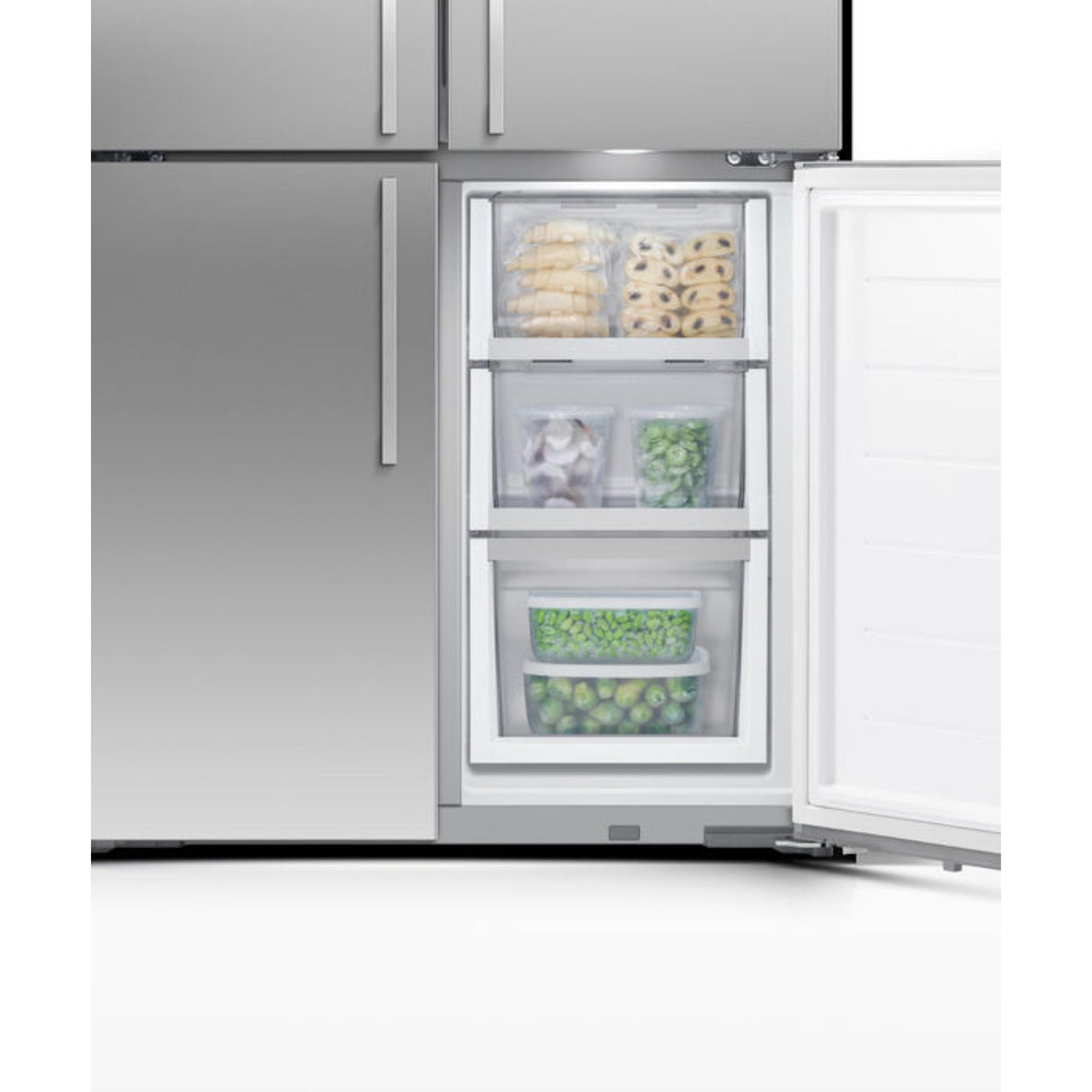 Fisher & Paykel 18.9 cu ft Series 7 Quad Door Refrigerator Freezer Ice, & Water - RF203QDUVX1