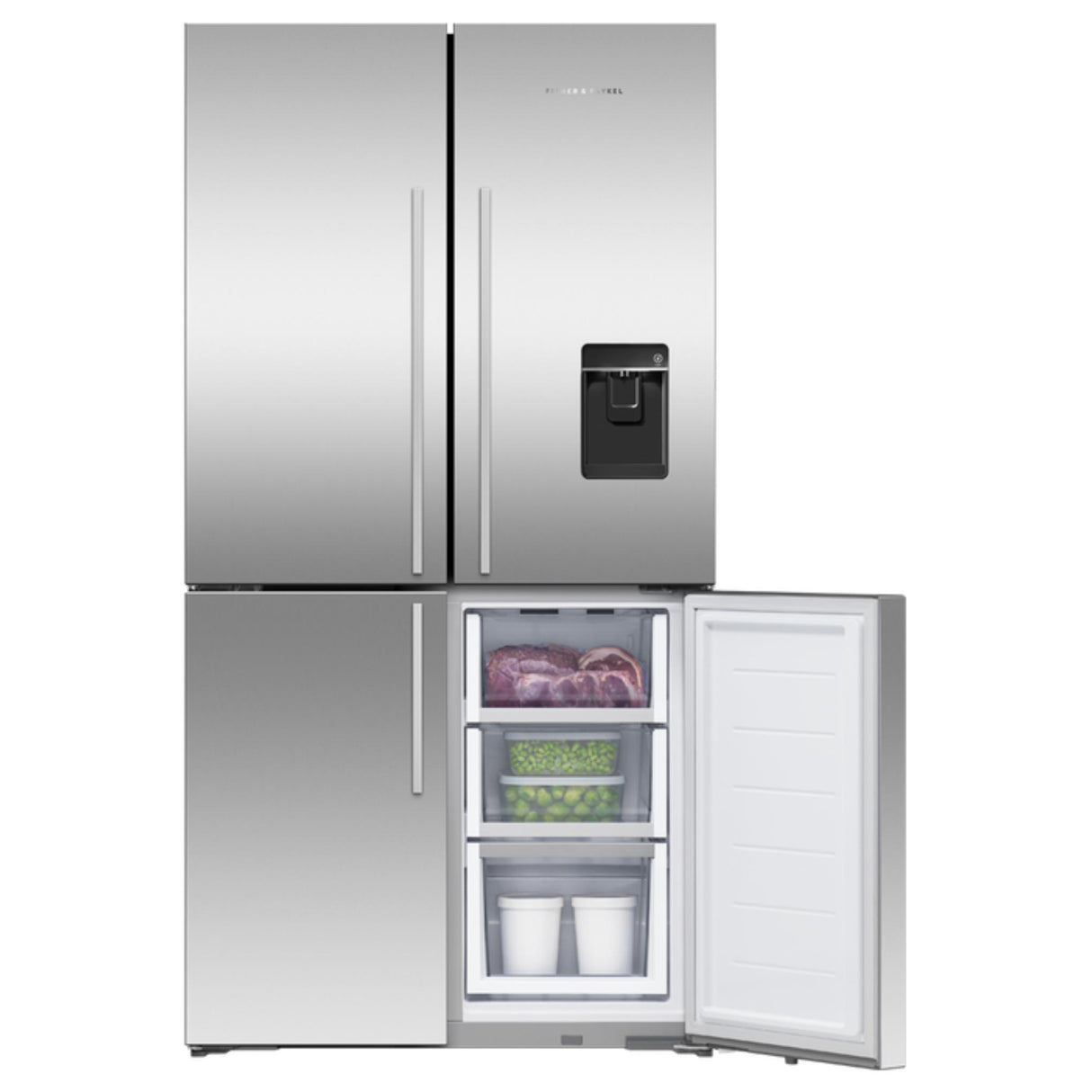 Fisher & Paykel 18.9 cu ft Series 7 Quad Door Refrigerator Freezer Ice, & Water - RF203QDUVX1